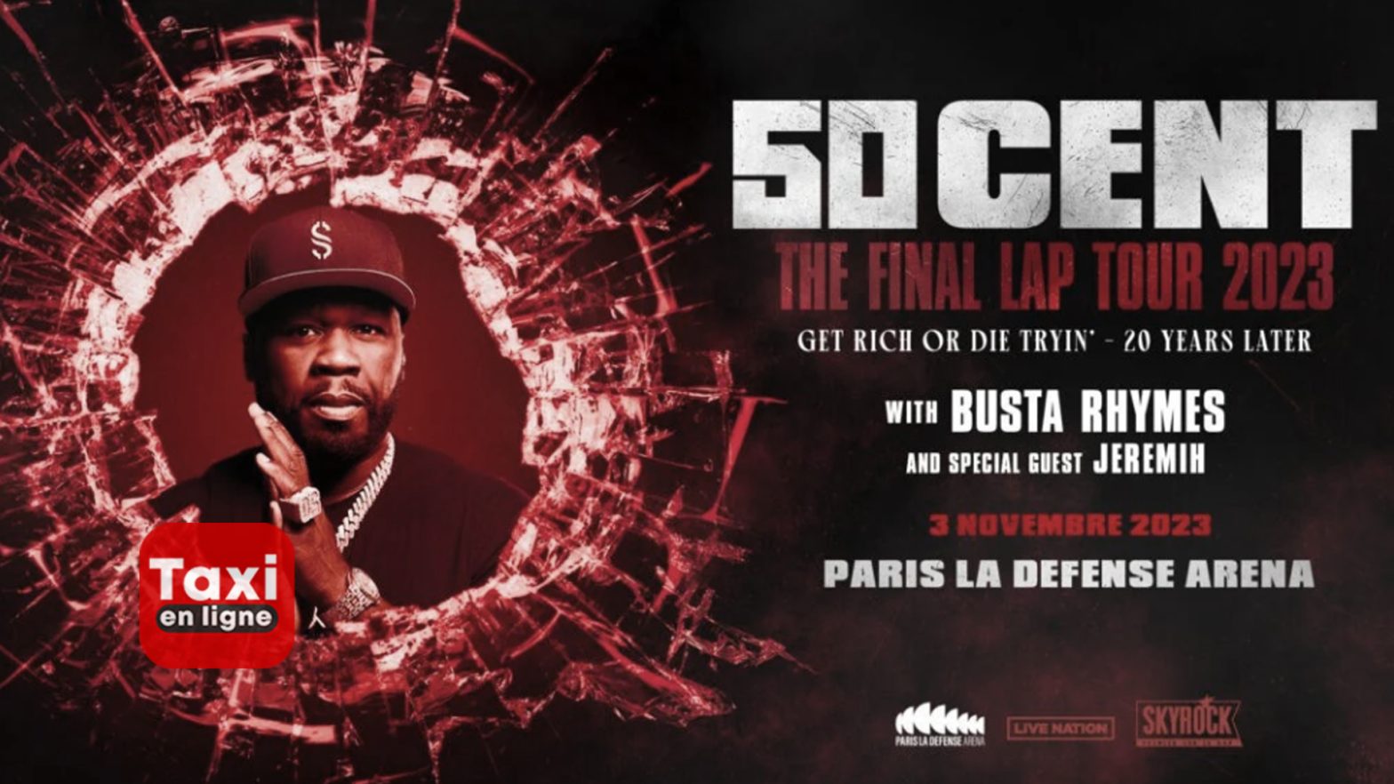 50 Cent, Légende du Rap, en Concert Exceptionnel à Paris - TAXIENLIGNE