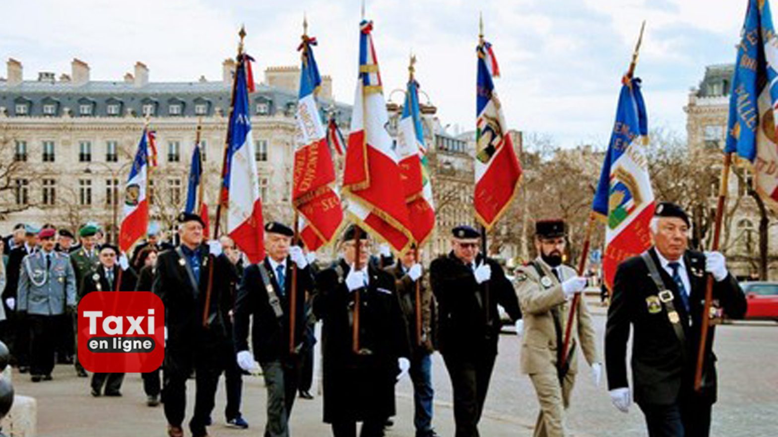 Cérémonie du 11 Novembre à Paris - TAXIENLIGNE