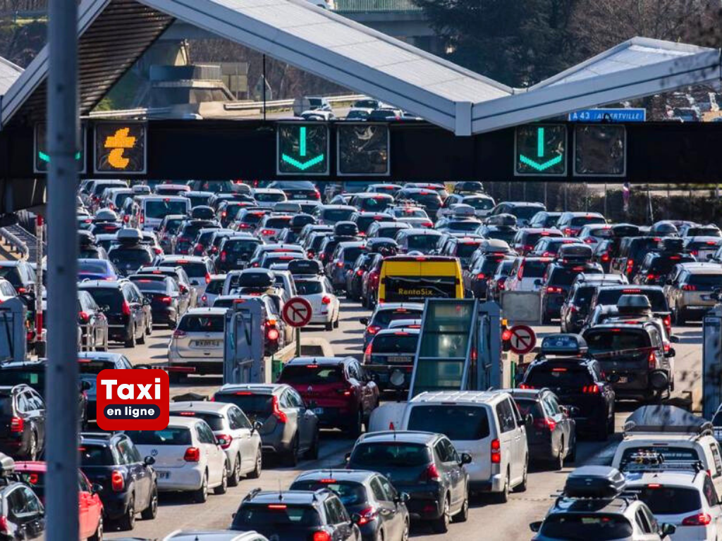 Au moins 60 km de bouchons sur l'A43 ce samedi 30 décembre  - TAXIENLIGNE