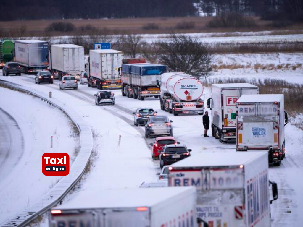 Neige à Paris Île-de-France : c'est la galère sur les routes - TAXIENLIGNE