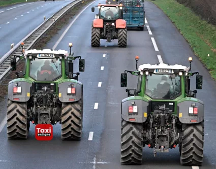 Blocage Anticipé par les Agriculteurs d'Île-de-France - TAXIENLIGNE