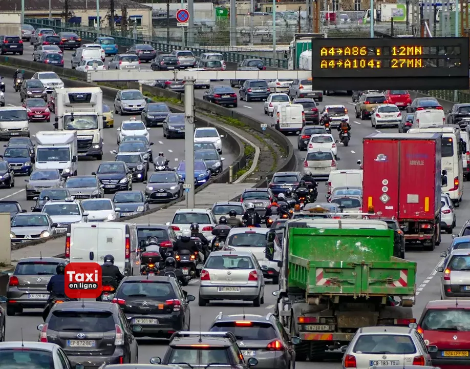 Départs en vacances : les prévisions de circulation en Île-de-France - TAXIENLIGNE